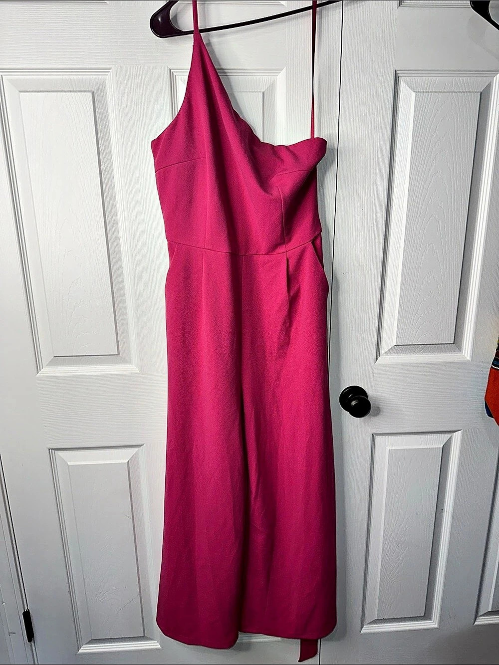 One-Shoulder Wide-Leg Jumpsuit Wide-Leg